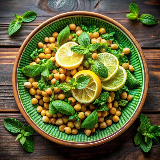 मसालेदार हरे चने की चाट